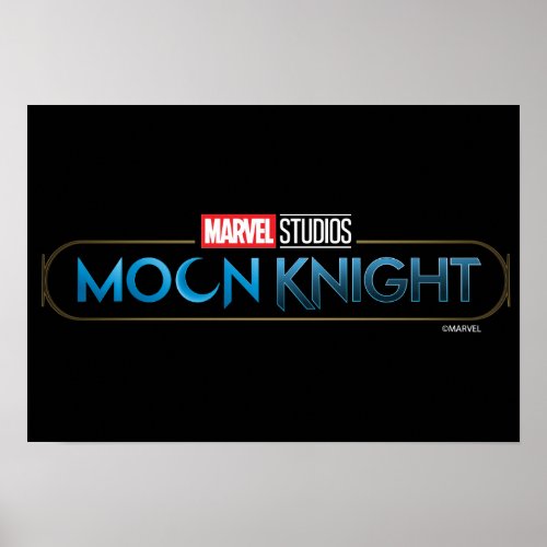 Marvel Studios Moon Knight Logo Poster