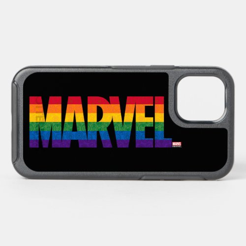 Marvel Super Hero Icon Horizontal Rainbow OtterBox Symmetry iPhone 12 Case