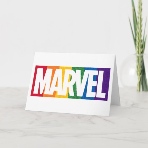 Marvel Super Hero Icon Rainbow Brick Card