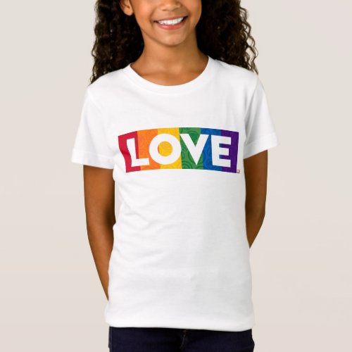 Marvel Super Hero Love Rainbow Brick T_Shirt