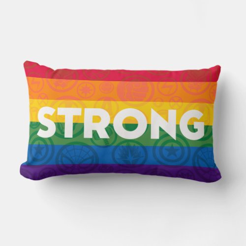 Marvel Super Hero Strong Rainbow Brick Lumbar Pillow