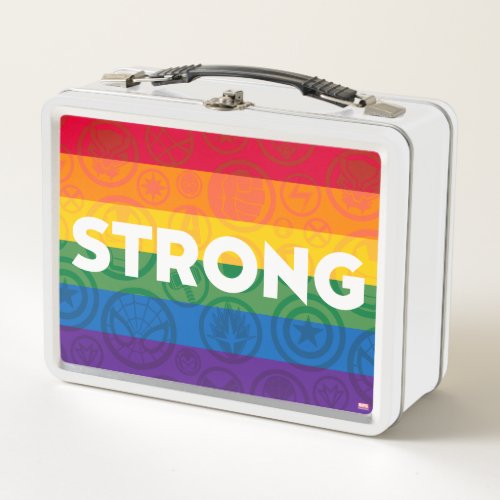 Marvel Super Hero Strong Rainbow Brick Metal Lunch Box