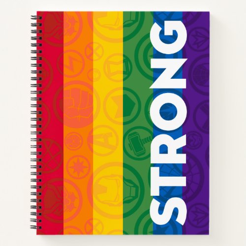Marvel Super Hero Strong Rainbow Brick Notebook
