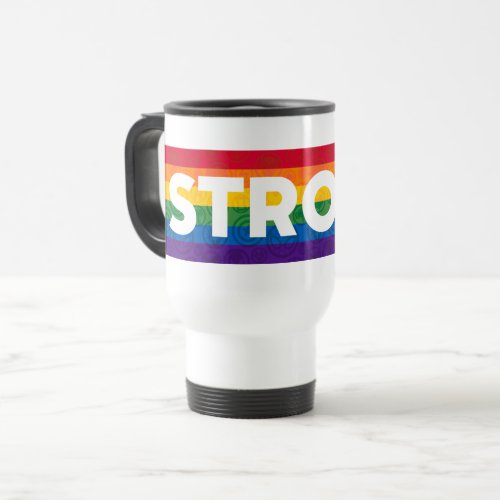 Marvel Super Hero Strong Rainbow Brick Travel Mug
