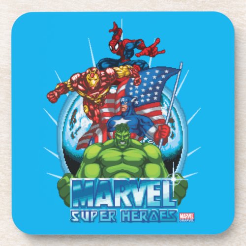 Marvel Super Heroes Character Video Game Sprites Beverage Coaster