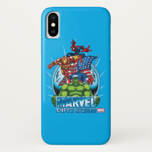 Marvel Super Heroes Character Video Game Sprites iPhone X Case