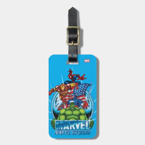 Marvel Super Heroes Character Video Game Sprites Luggage Tag