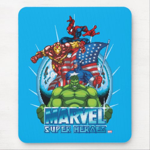 Marvel Super Heroes Character Video Game Sprites Mouse Pad