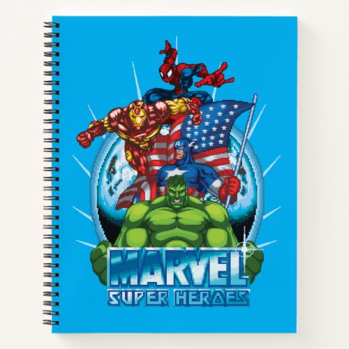 Marvel Super Heroes Character Video Game Sprites Notebook