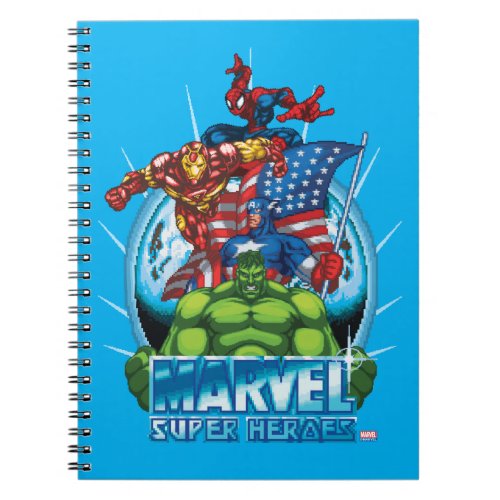 Marvel Super Heroes Character Video Game Sprites Notebook