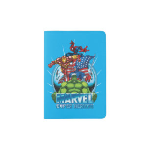 Marvel Super Heroes Character Video Game Sprites Passport Holder