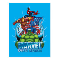 Marvel Super Heroes Character Video Game Sprites Postcard