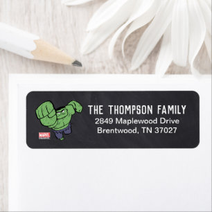 Marvel   The Avengers - The Hulk Birthday Label
