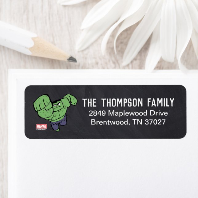 Marvel | The Avengers - The Hulk Birthday Label (Insitu)