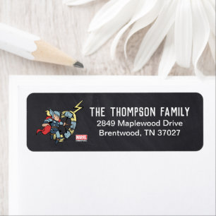 Marvel   The Avengers - Thor Birthday Label