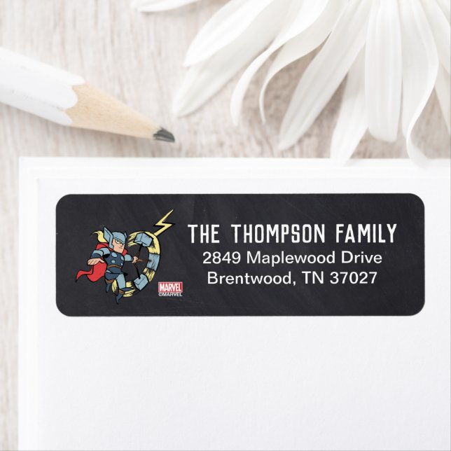 Marvel | The Avengers - Thor Birthday Label (Insitu)