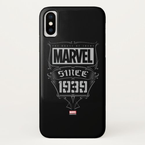 Marvel The House of Ideas Since 1939 iPhone X Case
