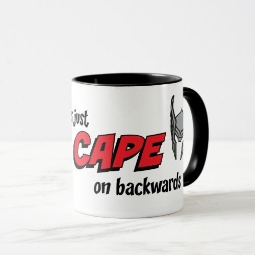 Marvel  Thor _ Apron is a Cape on Backwards Mug