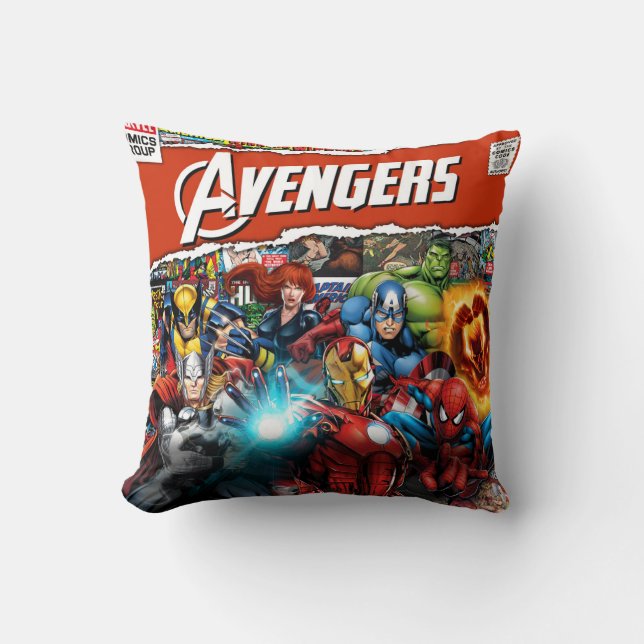 marvel throw pillow (Front)
