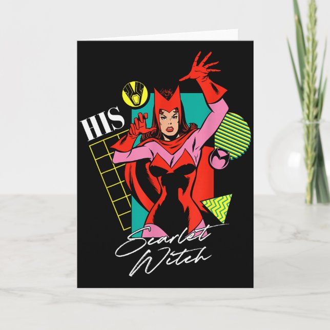 Marvel Valentine’s Day Couples Matching His Scarle Card (Front)