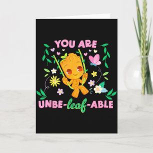 Marvel Valentine’s Day Spring Groot You Are Unbe-l Card