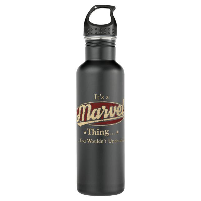 MARVEL water bottle, MARVEL water flask Stainless Steel Water Bottle (Front)