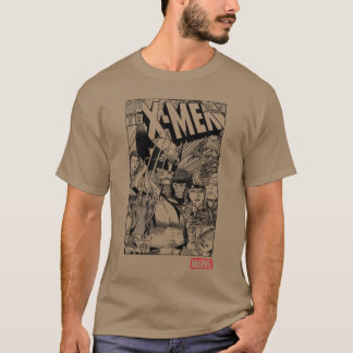 Marvel XMen Black White Comic Book Cover Poster gi T-Shirt