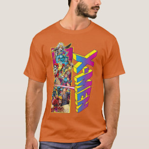 Marvel XMen Retro Comic Group Mashup boy T-Shirt