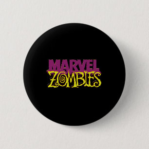 Marvel Zombies Official Color Logo Halloween  Button