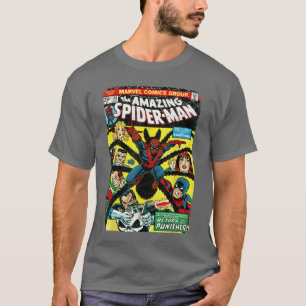 Marvelhe Amazing SpiderMan Comic Book Cover funny T-Shirt