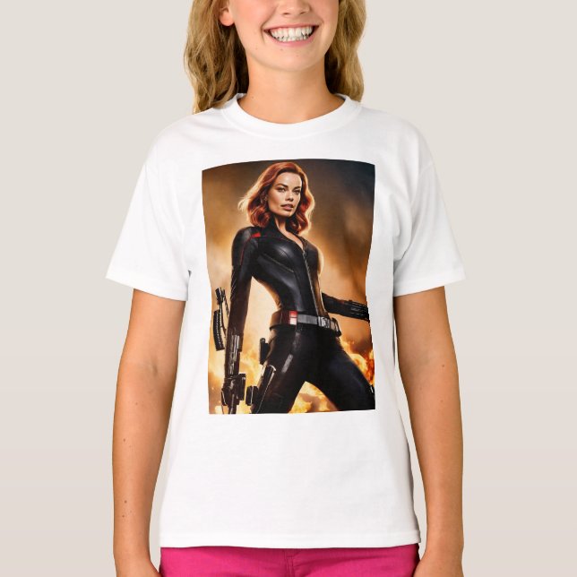 Marvelous Black Widow Tribute Tee (Front)