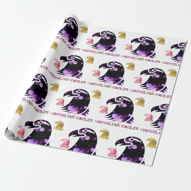 marvelous eagles wrapping paper (Unrolled)