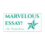 [ Thumbnail: "Marvelous Essay!" + Custom Teacher Name Self-Inking Stamp ]