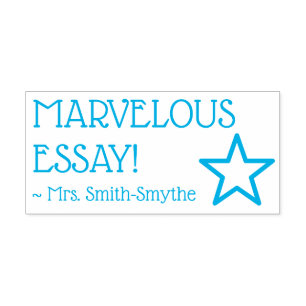 "MARVELOUS ESSAY!" Educator Rubber Stamp