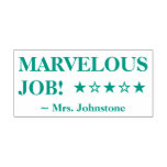 [ Thumbnail: "Marvelous Job!" Educator Rubber Stamp ]