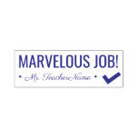 [ Thumbnail: "Marvelous Job!" + Teacher Name Rubber Stamp ]