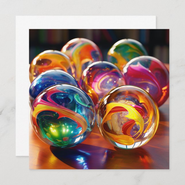 Marvelous marbles card (Front/Back)