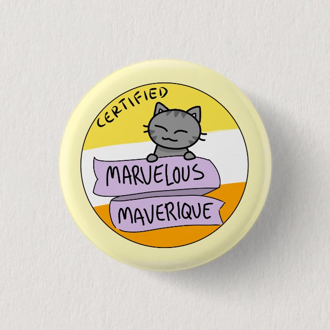 Marvelous Maverique Button (Front)