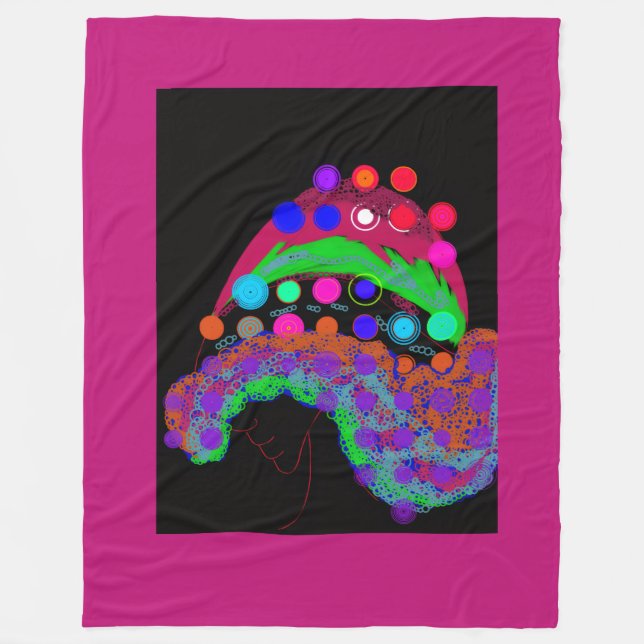 Marvelous Miss Funny Girl Fleece Blanket (Front)