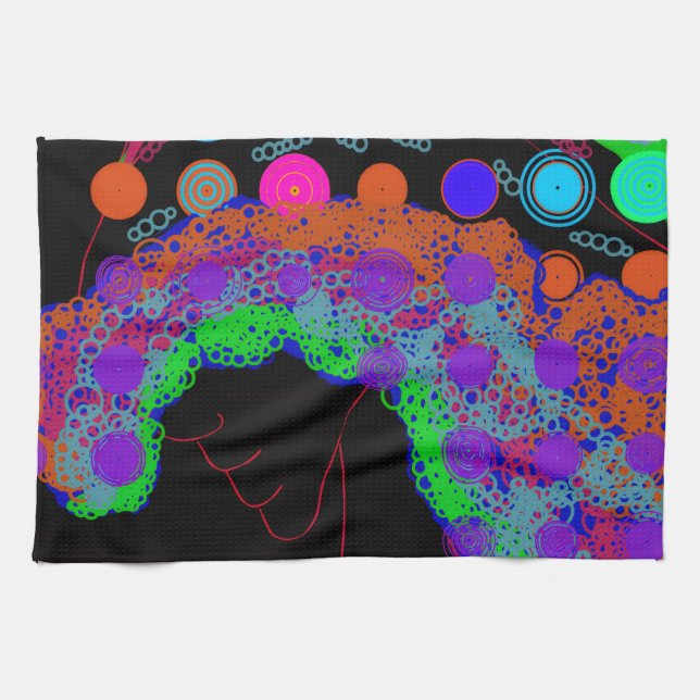 Marvelous Miss Funny Girl Kitchen Towel (Horizontal)