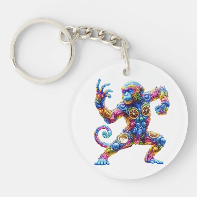 Marvelous Monkey Style Keychain (Front)