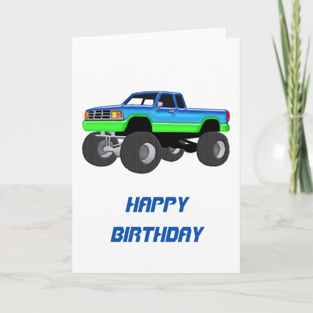 Marvelous Monster Truck Card (Front)