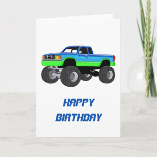 Marvelous Monster Truck Card