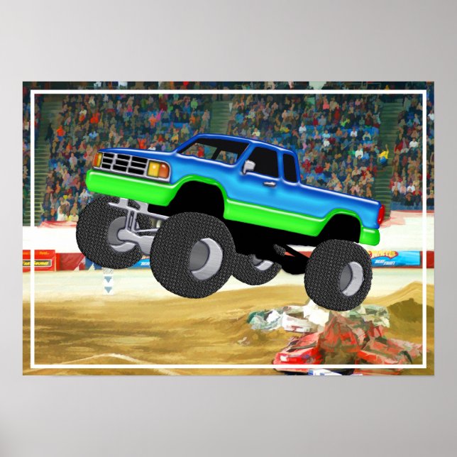Marvelous Monster Truck in the Arena Poster (Front)
