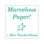 [ Thumbnail: "Marvelous Paper!" + Instructor Name Rubber Stamp ]