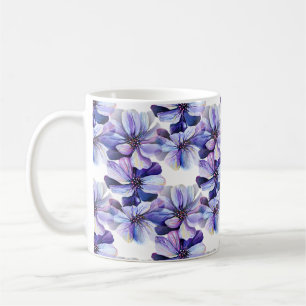 Marvelous Seamless Pattern of Lilac Perennials Coffee Mug