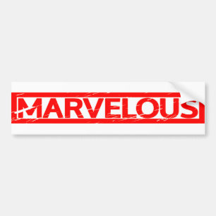Marvelous Stamp Bumper Sticker