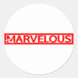 Marvelous Stamp Classic Round Sticker