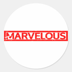 Marvelous Stamp Classic Round Sticker