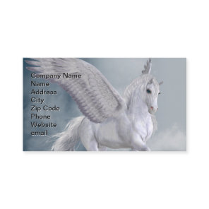 Marvelous White Pegasus Business Card